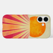 Pink Horizon Sun Phone Case (Rückseite (Horizontal))