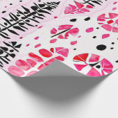 Pink Horizons: Indianerische Muster Geschenkpapier (Ecke)