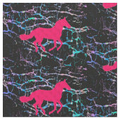 Pink Horse Hologram Fabric Stoff (Nahaufnahme)