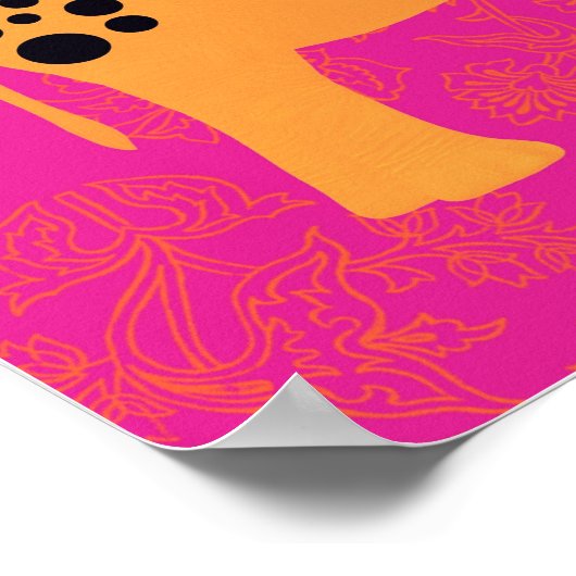 Pink Horus Eye Elephant Poster (Ecke)