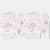 Pink Hot Air Ballon Baby Dusche Gefallen Box Geschenkschachtel (Ungeklappt)