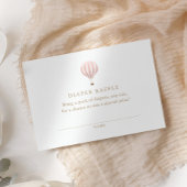 Pink Hot Air Ballon Babydusche Windelwanne Windelw Begleitkarte