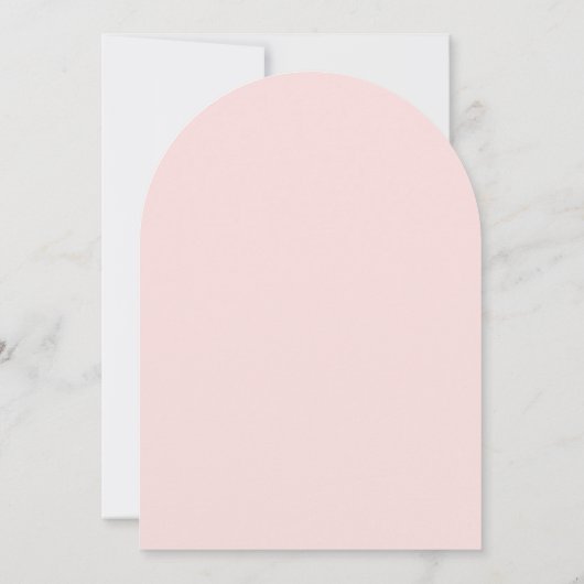 Pink Hot Air Ballon Girl Arch Baby Dusche Einladung (Rückseite)