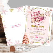 Pink Hot Chocolate Girl Babydusche Einladung