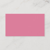 Pink House Cleaning Service Visitenkarte (Rückseite)