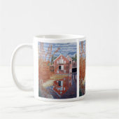 Pink House in Autumn Kaffeetasse (Links)
