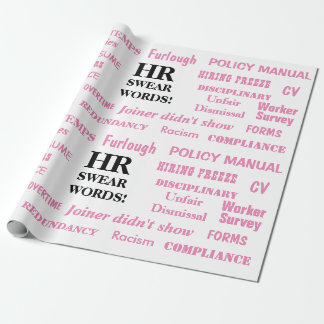 Pink HR Human Resources - Wrap Wrap Wrapping Paper Geschenkpapier
