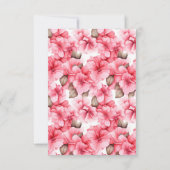 Pink Hübsch Garden Blumenstrauß Chic 53. Geburtsta Einladung (Rückseite)