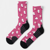 Pink Hübsch Kitesurfmuster Socken (Links)