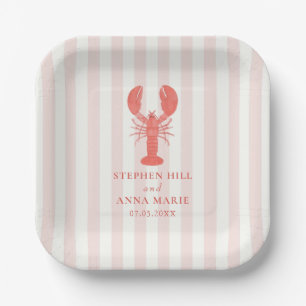 Pink Hummer Nautical Wedding Paper Teller