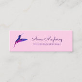 Pink Hummingbird Mini Business Card Mini Visitenkarte (Vorderseite)