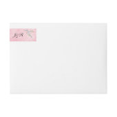Pink Hummingbird Wassercolor Wedding Wrap (Vorderseite)