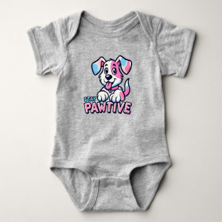 Pink Hund Animated Baby Bodysuit Baby Strampler