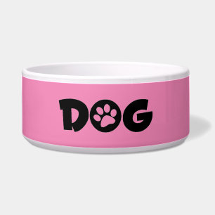 Pink Hund Keramik Pet Bowl Napf