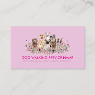 Pink-Hundeschneider   Haustierservice Visitenkarte