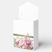 Pink Hütte Floral Bouquet Gefallen Box Geschenkschachtel (Geöffnet)