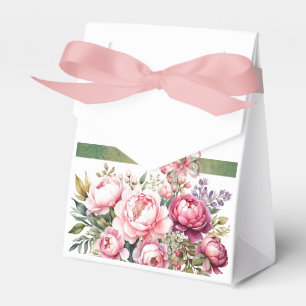 Pink Hütte Floral Bouquet Gefallen Box Geschenkschachtel