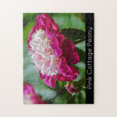 Pink Hütte Peony Garden Blume Puzzle (Vertikal)