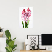 Pink Hyacinth Blume Art Print Poster (Heimbüro)