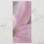 Pink Hyacinth Blume Hochzeitsprogramm Programm (Rückseite)