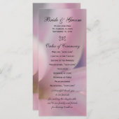 Pink Hyacinth Blume Hochzeitsprogramm Programm (Vorne/Hinten)