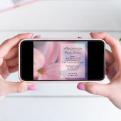 Pink Hyacinth Blume Osterfest Einladung