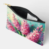 Pink Hyacinths Blumengemälde Zubehörtasche (Offen)