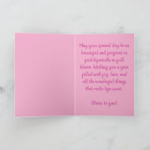 Pink Hyacinths Blumenladen Blume Geburtstag Gruß (Innenseite)