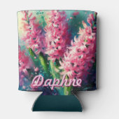 Pink Hyacinths Hyacinth Floral Personalized Dosenkühler (Rückseite)