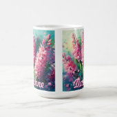 Pink Hyacinths Hyacinth Floral Personalized Kaffeetasse (Mittel)