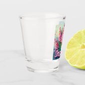 Pink Hyacinths Hyacinth Floral Personalized Schnapsglas (Links)