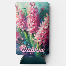 Pink Hyacinths Hyacinth Floral Personalized Selters Dosenkühler