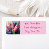 Pink Hyacinths Rücksendeadresse (Insitu)