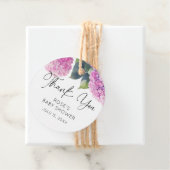 Pink Hydrangea Babydusche Geschenkanhänger (Beispiel)