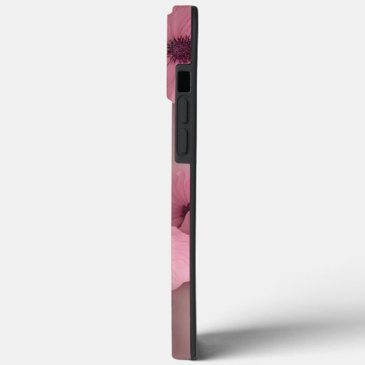 Pink Hydrangea Bloms Bloral Case-Mate iPhone Hülle (Rückseite / Links)