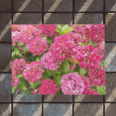 Pink Hydrangea Bloms Bloral Fußmatte