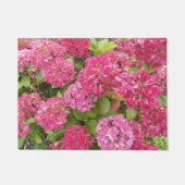 Pink Hydrangea Bloms Bloral Fußmatte (Vorderseite)