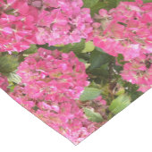 Pink Hydrangea Bloms Bloral Kurzer Tischläufer (Ecke)