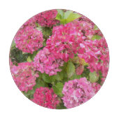 Pink Hydrangea Bloms Bloral Schneidebrett (Vorderseite)