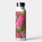 Pink Hydrangea Bloms Bloral Trinkflasche (Links)