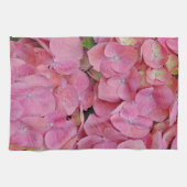 Pink Hydrangea Blossom Blume Handtuch (Horizontal)