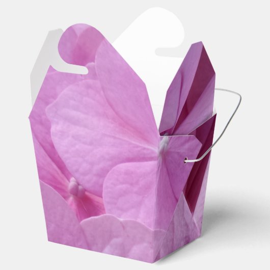 Pink Hydrangea Blume Abnehmen Gefälligkeitsbox Geschenkschachtel (Geöffnet)