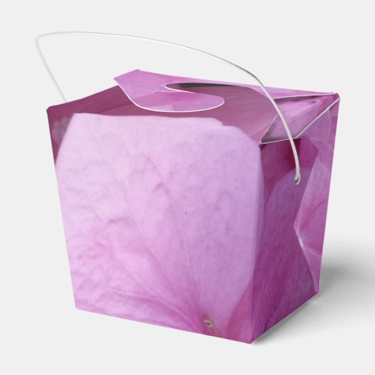 Pink Hydrangea Blume Abnehmen Gefälligkeitsbox Geschenkschachtel (Rückseite)