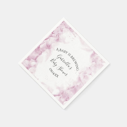 Pink Hydrangea Blume Baby Brauen Dusche Serviette (Ecke)