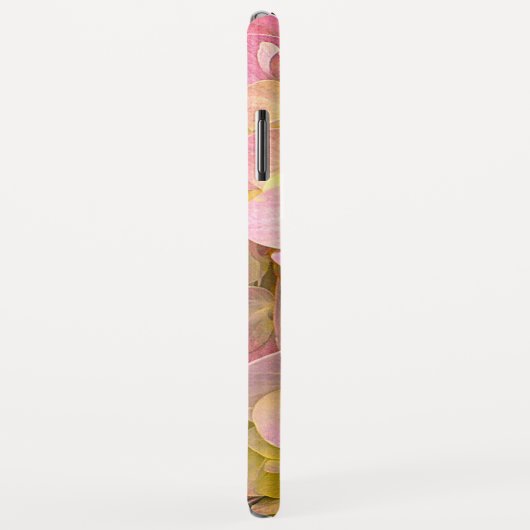 Pink-Hydrangea-Blume Case-Mate iPhone Hülle (Hinten/Rechts)