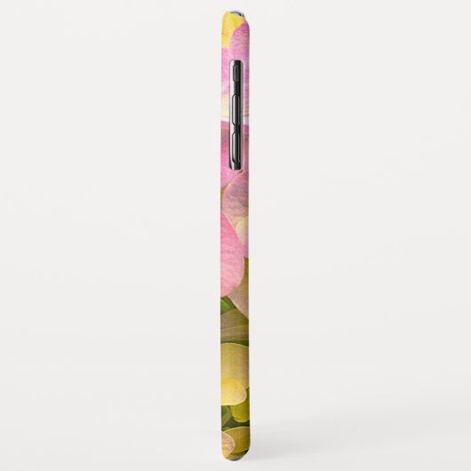 Pink-Hydrangea-Blume Case-Mate iPhone Hülle (Hinten/Links)