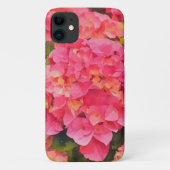 Pink Hydrangea Blume Floral Art Handy Fall Case-Mate iPhone Hülle (Rückseite)
