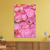 Pink Hydrangea Blume Fotokunst Leinwanddruck (Insitu (Wohnzimmer))
