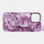Pink Hydrangea-Blume iPhone Hülle (Rückseite (Horizontal))