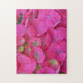 Pink Hydrangea Blume Petal Garden Puzzle (Vertikal)